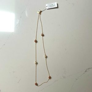 Kate Spade long wallflower necklace
